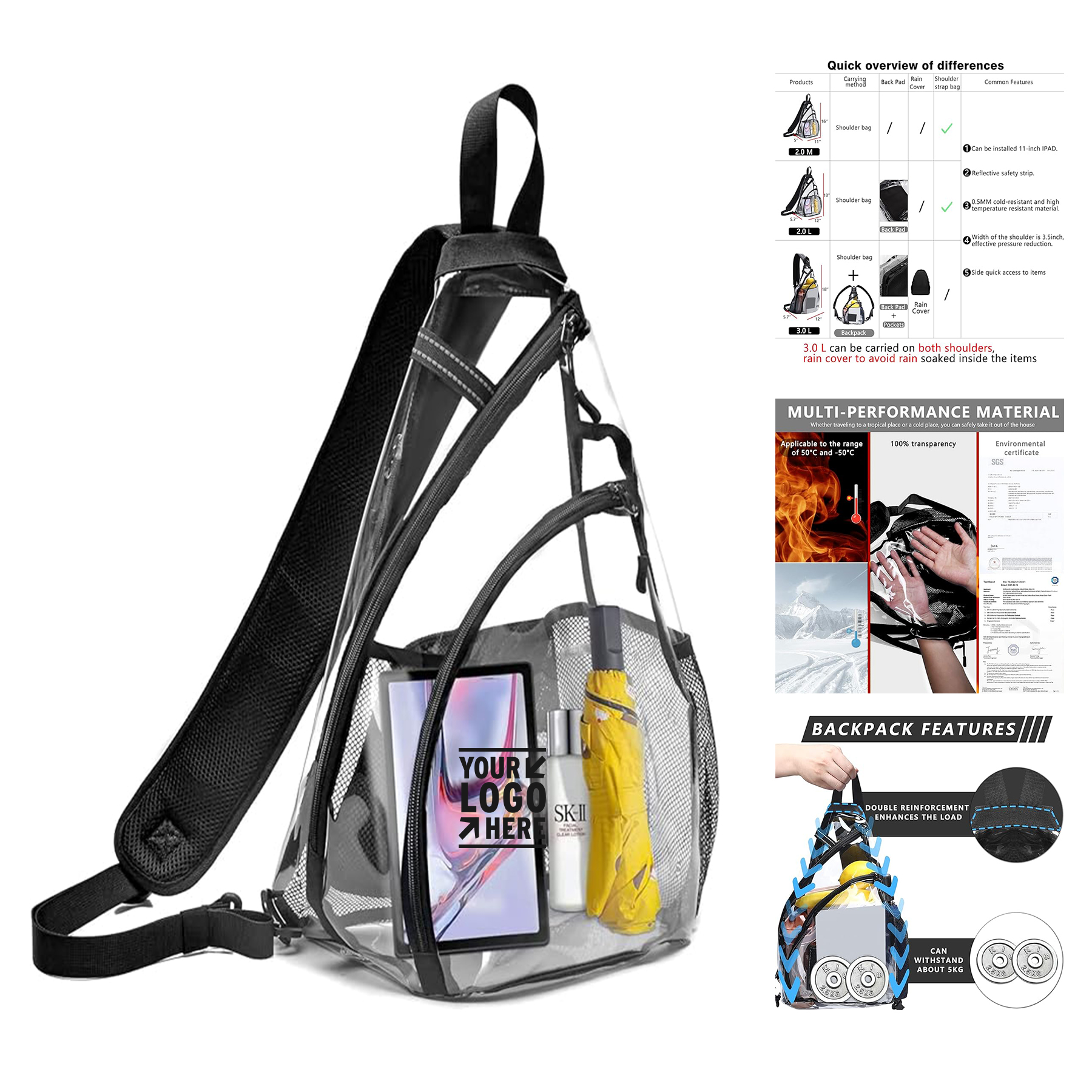 Clear Sling Bag