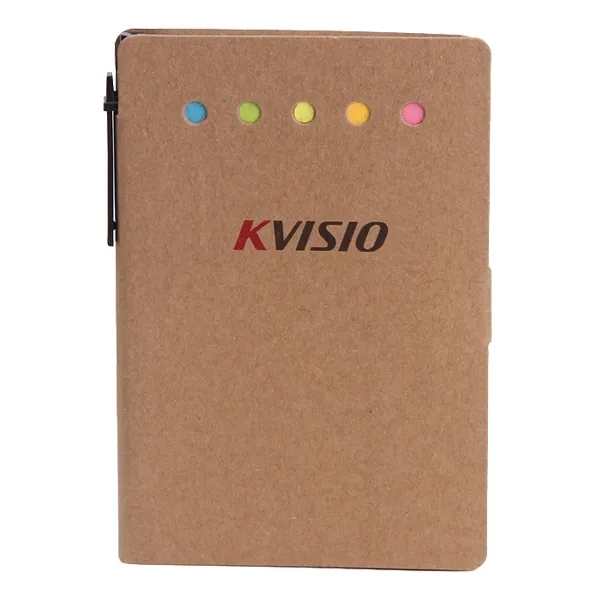 Kraft Notepad with Sticky Notes and Pen 7
