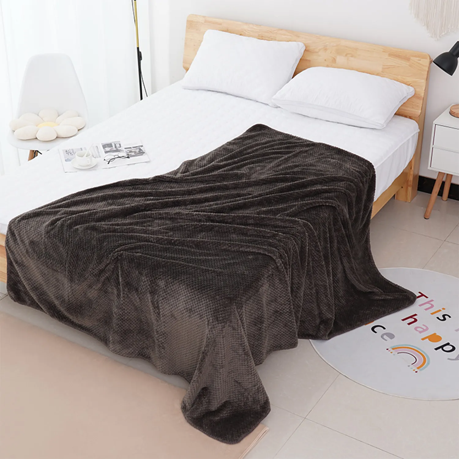 Blanket for Sofa Couch Soft Flannel Fleece 3