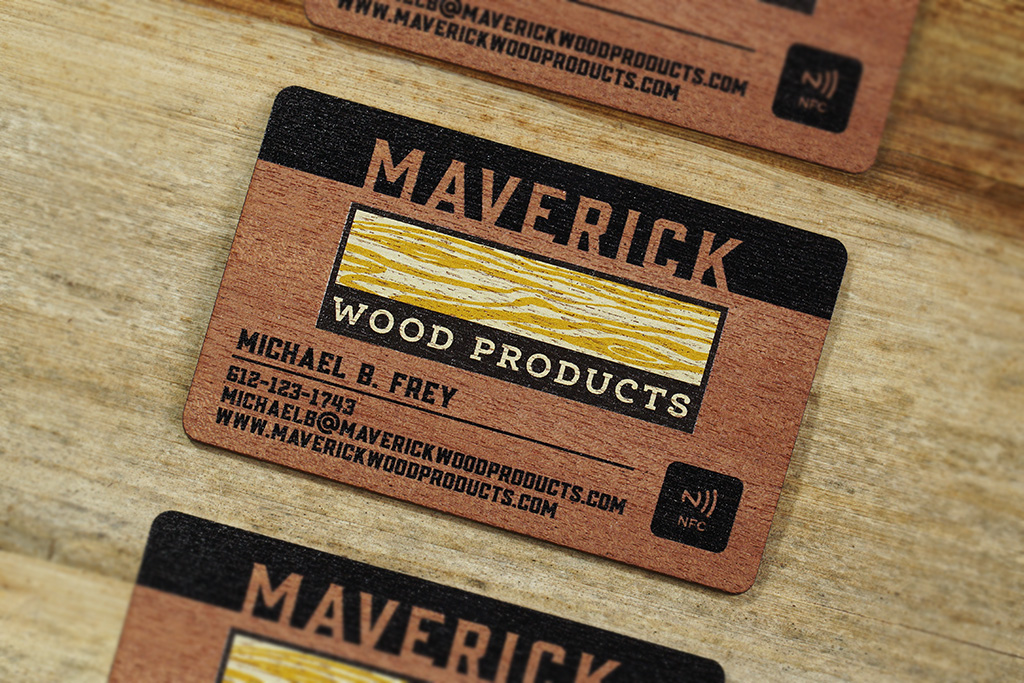 Wood NFC Business Cards 9
