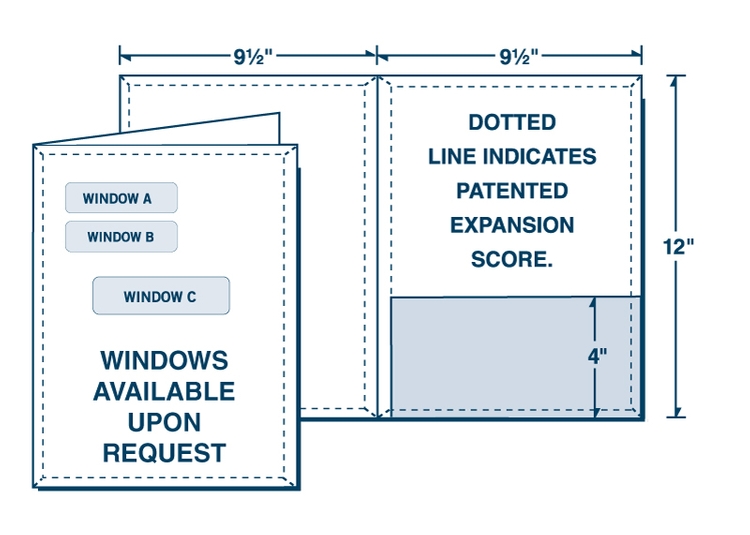 Conformer® Tax Folder with Window and Foil Stamp Imprint 7