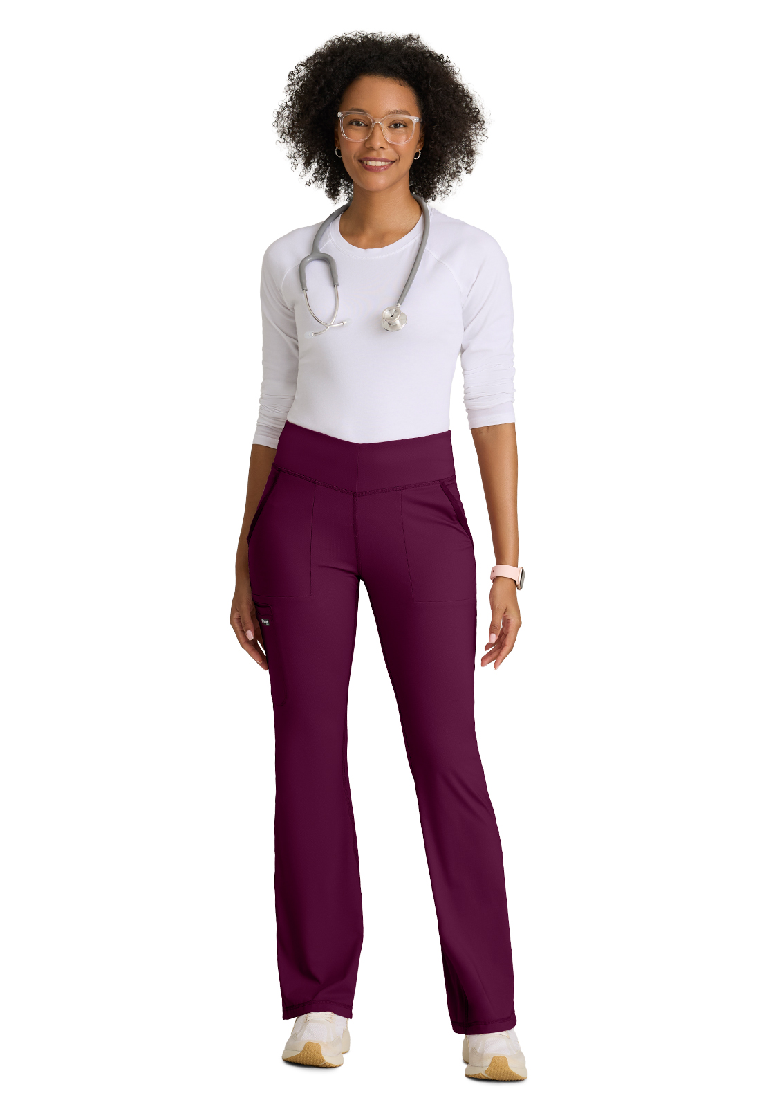 Grey's Anatomy Knit Stretch - Women's Five-Pocket V-Front Swift Scrub Pant 22