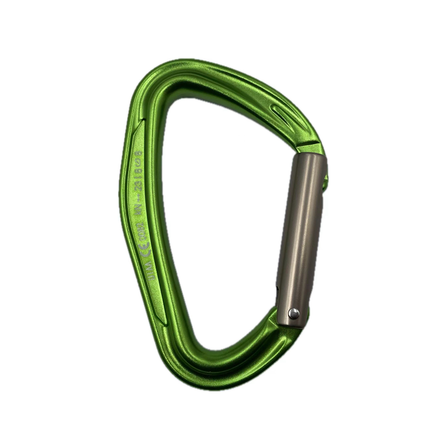 D Shape Straight Gate Aluminum Carabiner 4