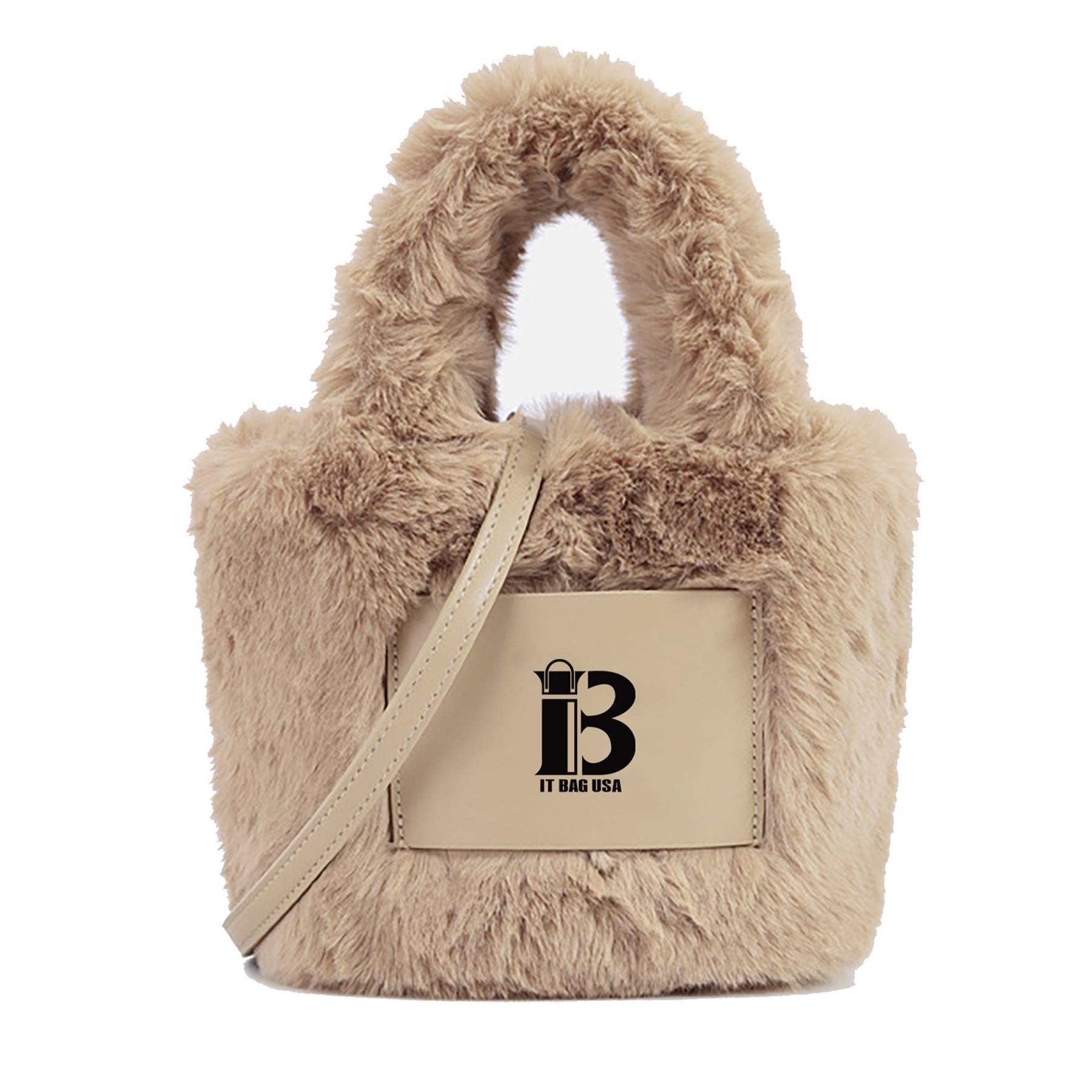 Fleece Furry Bucket bag 10