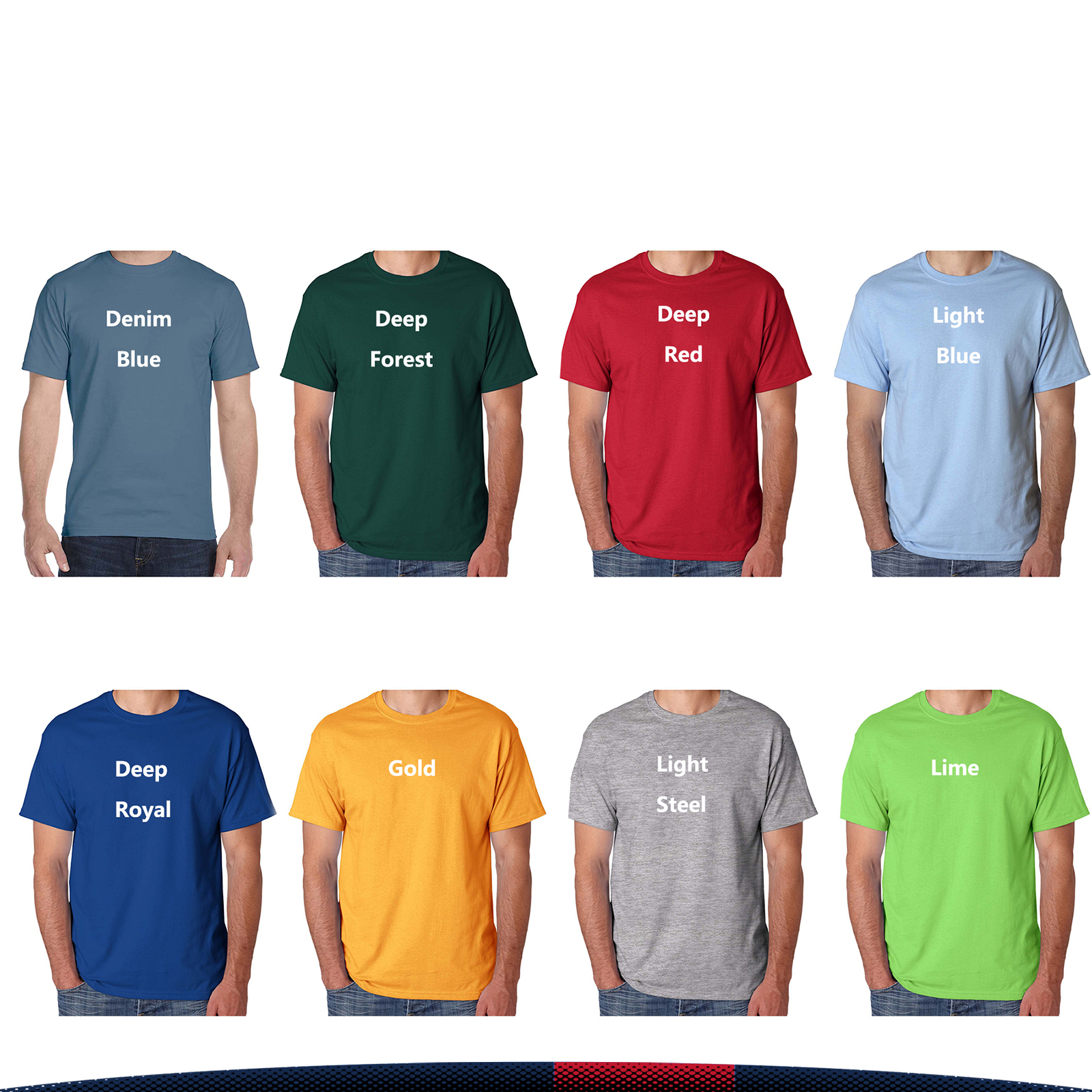 Hanes® 5.2 oz. 100% Cotton Men's Tees 4