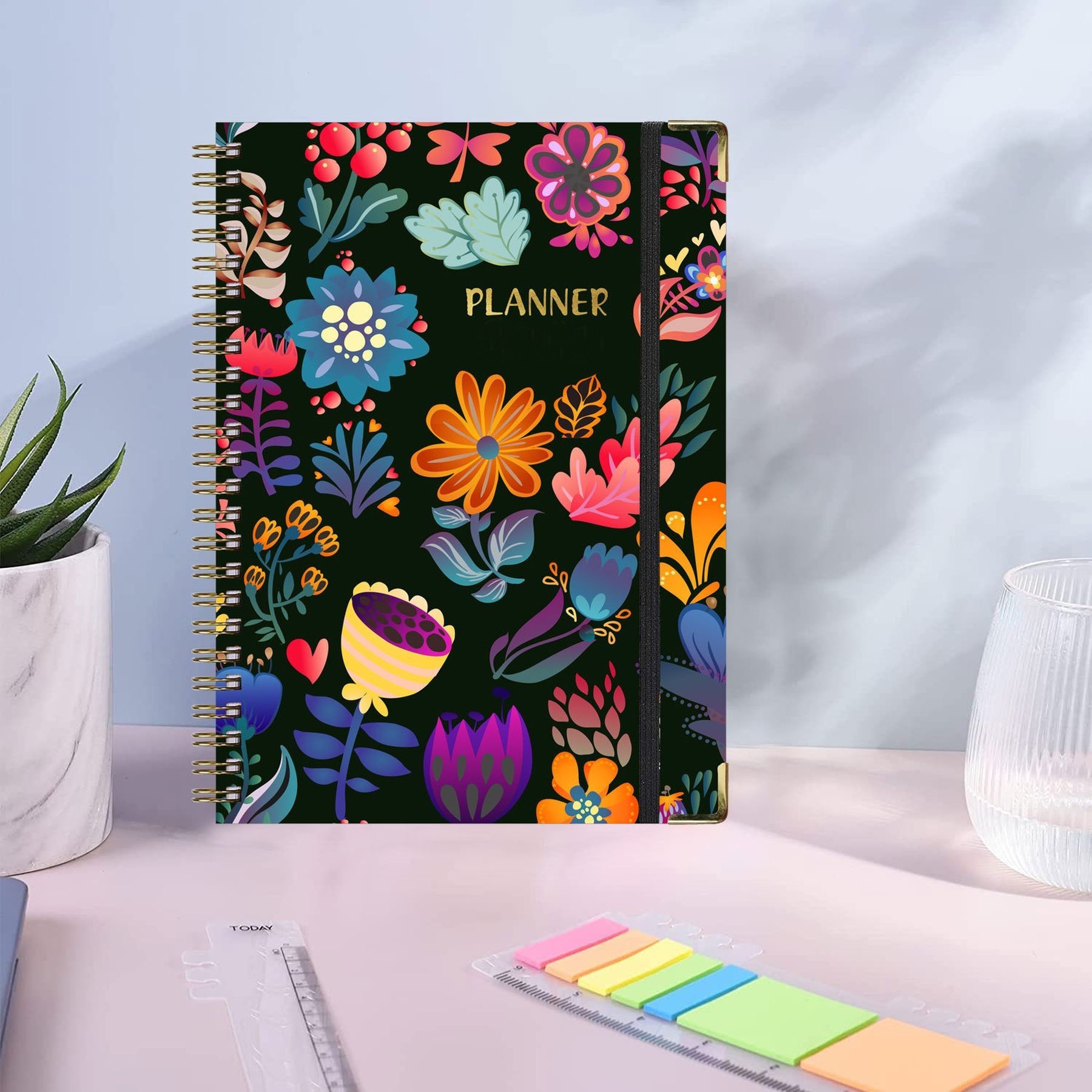 Twin-Wire Binding Weekly And Monthly Planner 10