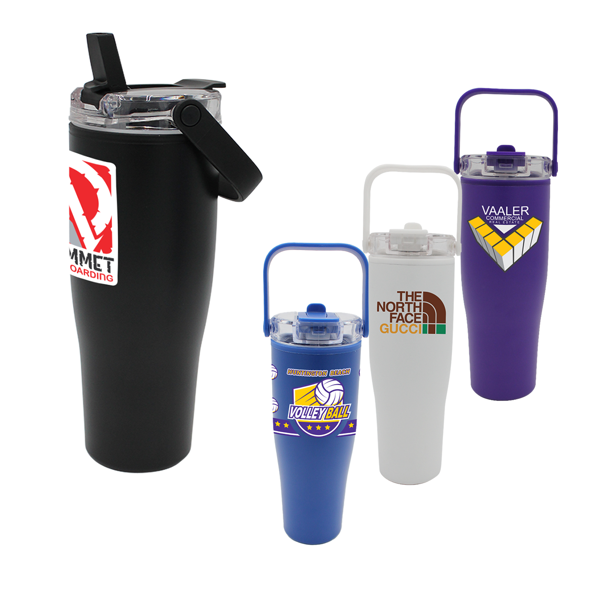 30 Oz. Recycled Tumbler with Handle Lid, Full Color Digital