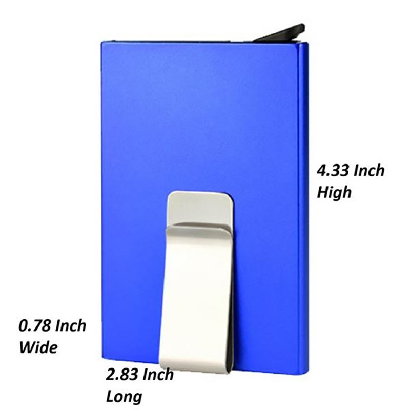 RFID Credit Card Holder for Men Money Clip Aluminum Metal 4