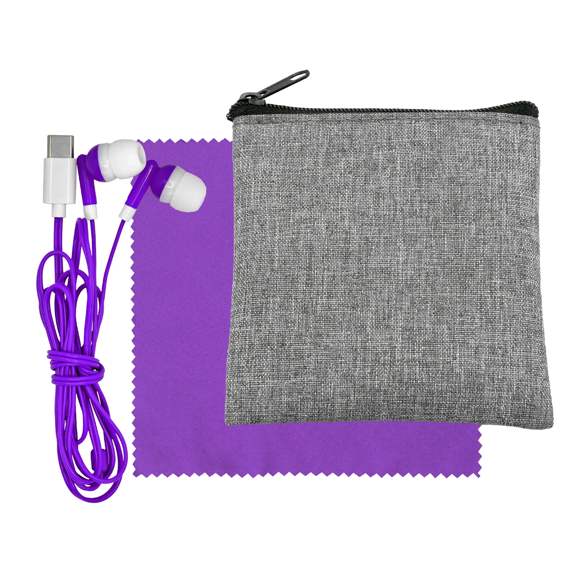 Recycled Cloth & Colorful Type C Ear Buds 18