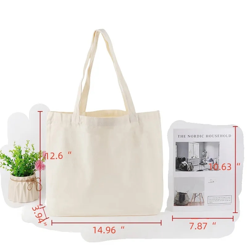 Canvas Tote Bag, custom tote bag with logo imprint 4
