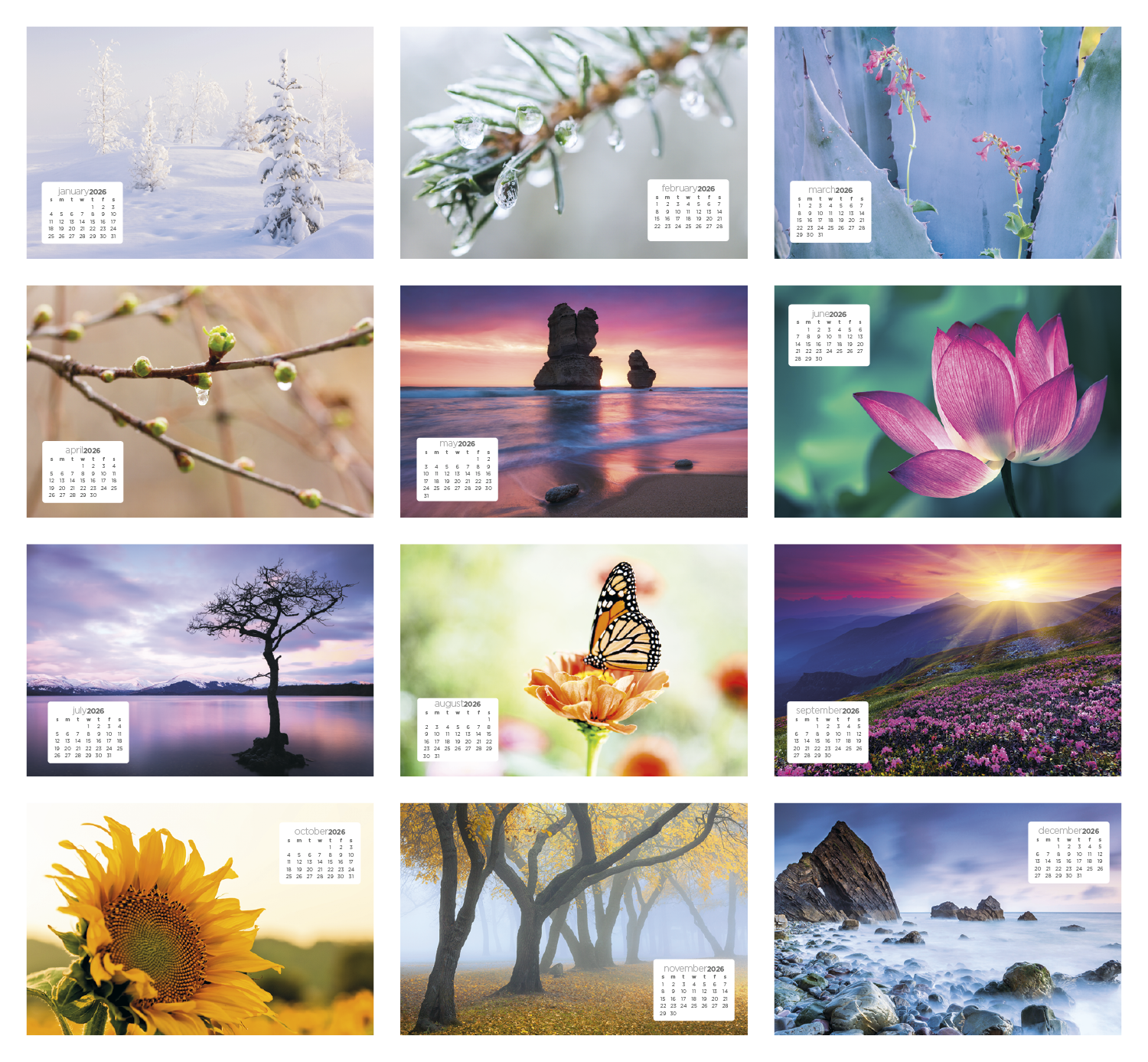 Triumph® Calendars Simplicity Large Desk Calendar 10