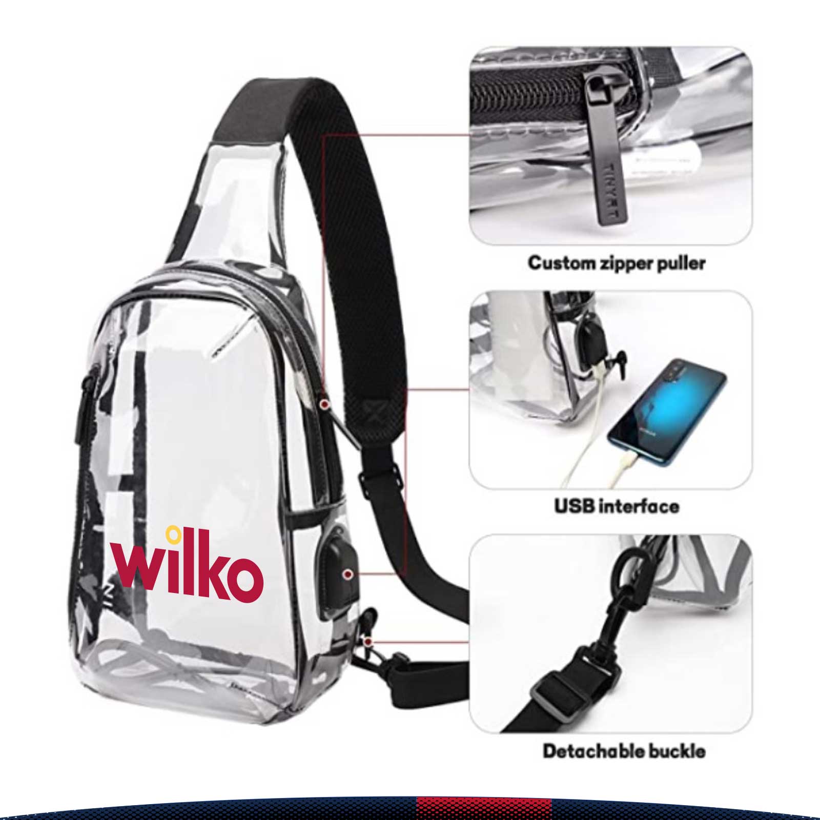 Yuxi PVC Sling Bag 3