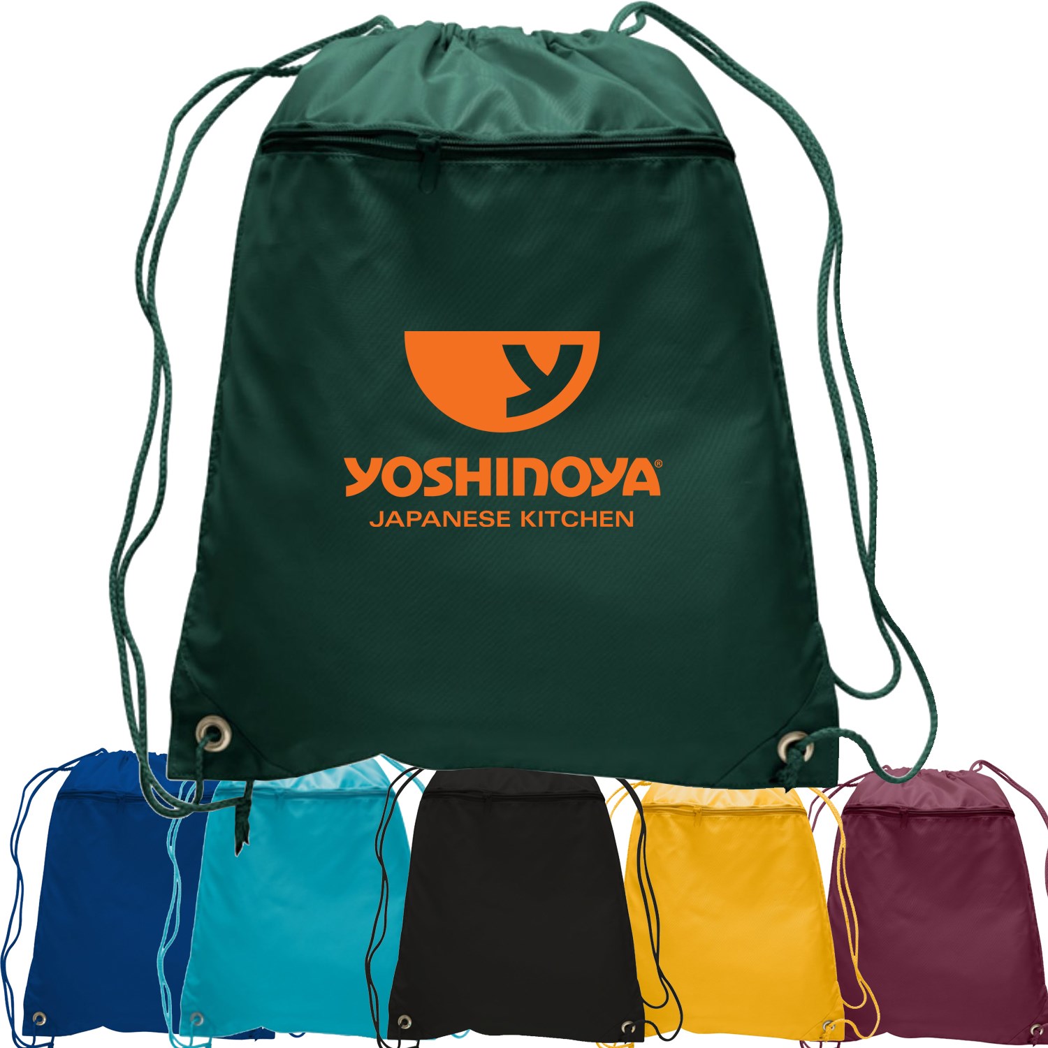 Polyester Drawstring Bag USA Decorated (15" x 18.75") 3