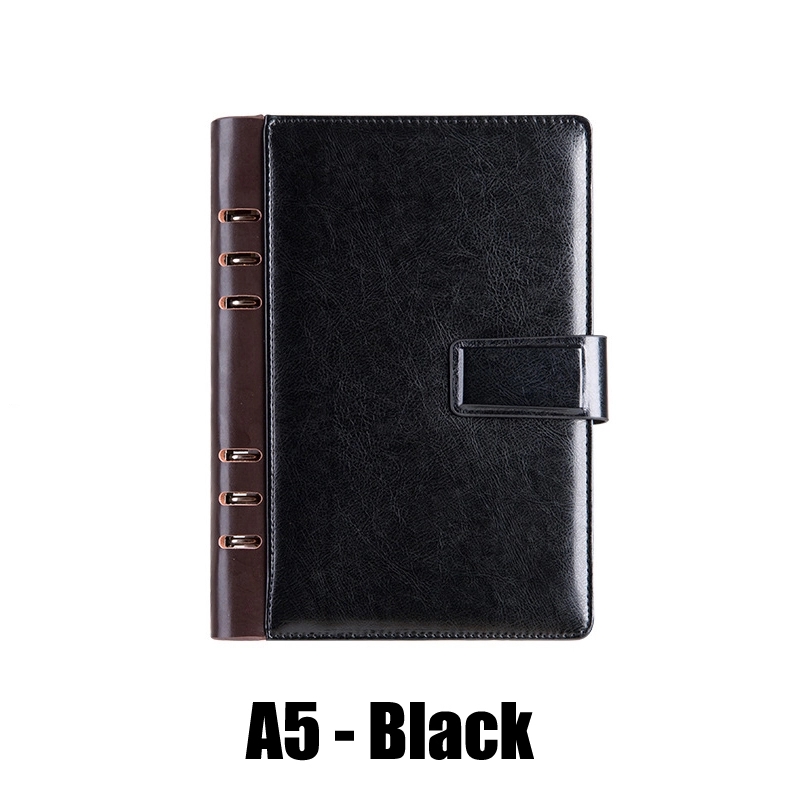 PU Leather A6/A5 Business Travel Journal Binder Notebook 3