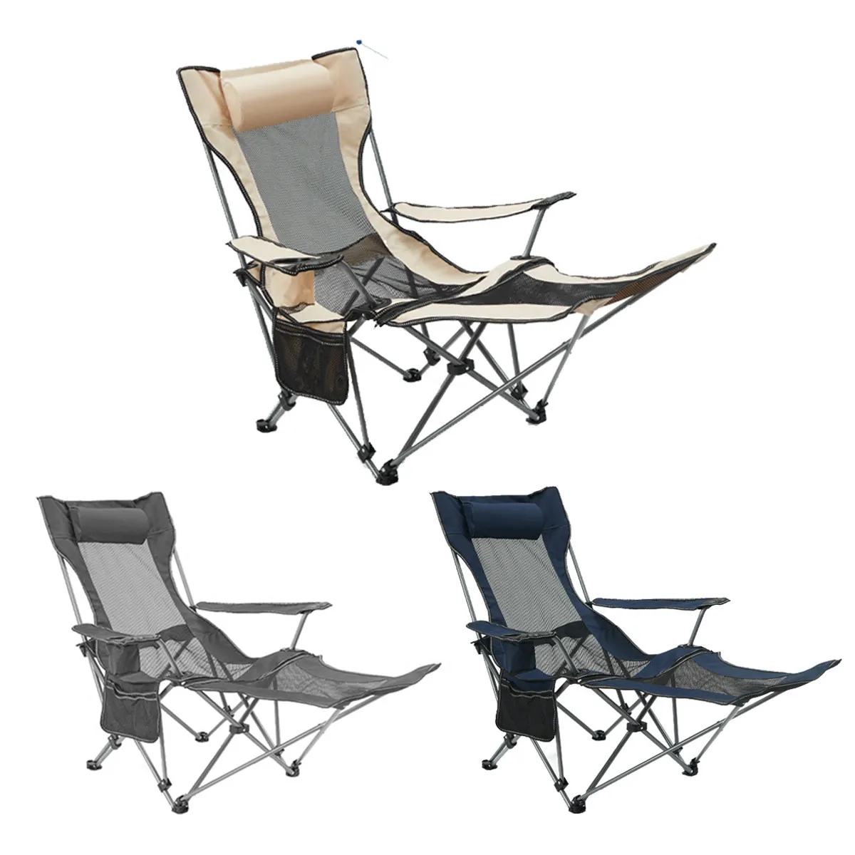 Portable Folding Reclining Camping Chair with Carry Bag 5