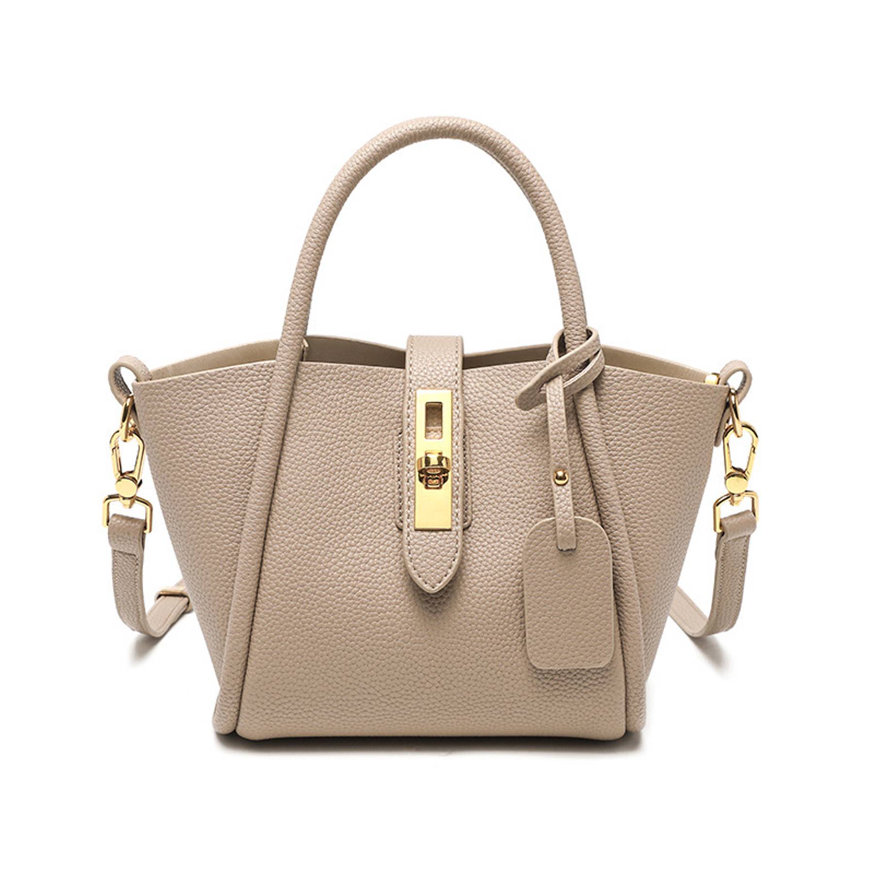 Genuine Leather Stylish cross-body bucket bag 4