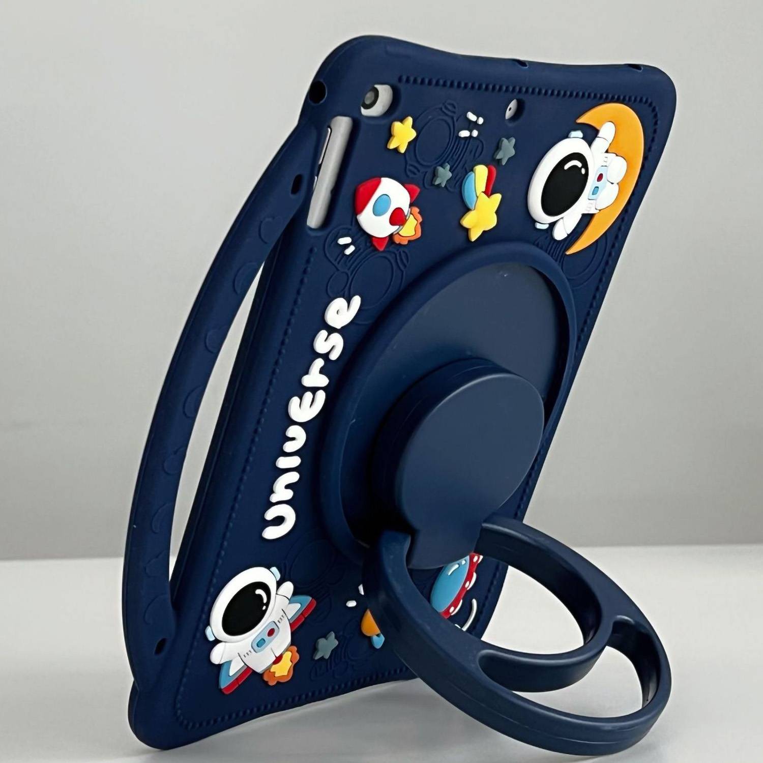 Kids Space Silicone Tablet Case w/ 360 Degree Rotating Stand 3