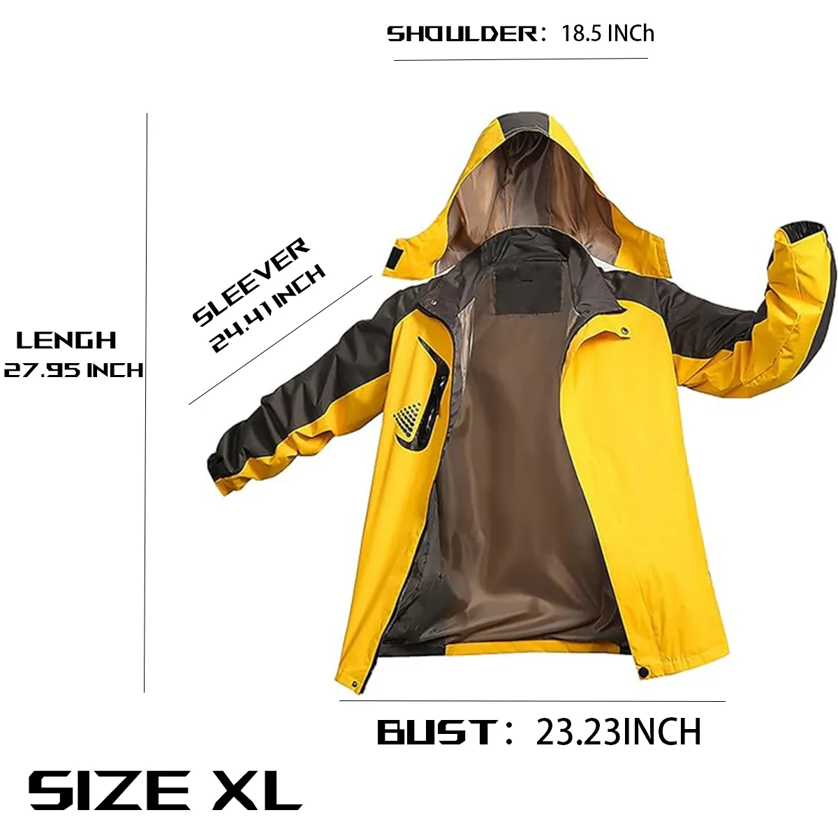 Windproof Multi Pockets Multifunctional Detachable  Jacket 7