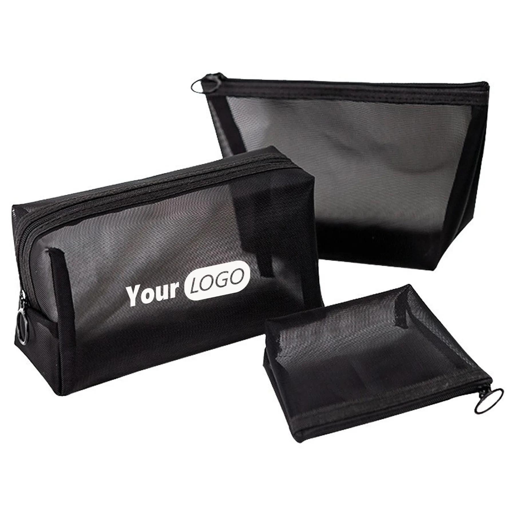 3 Pcs Nylon Mesh Cosmetic Bag 2