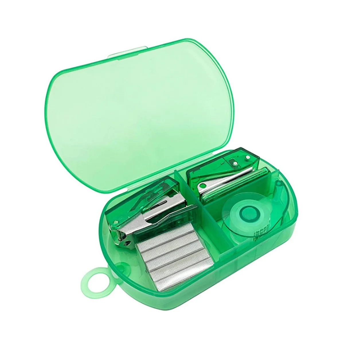 Basics Office Supplies Desk Accessories Kit Stapler Set Tape 4