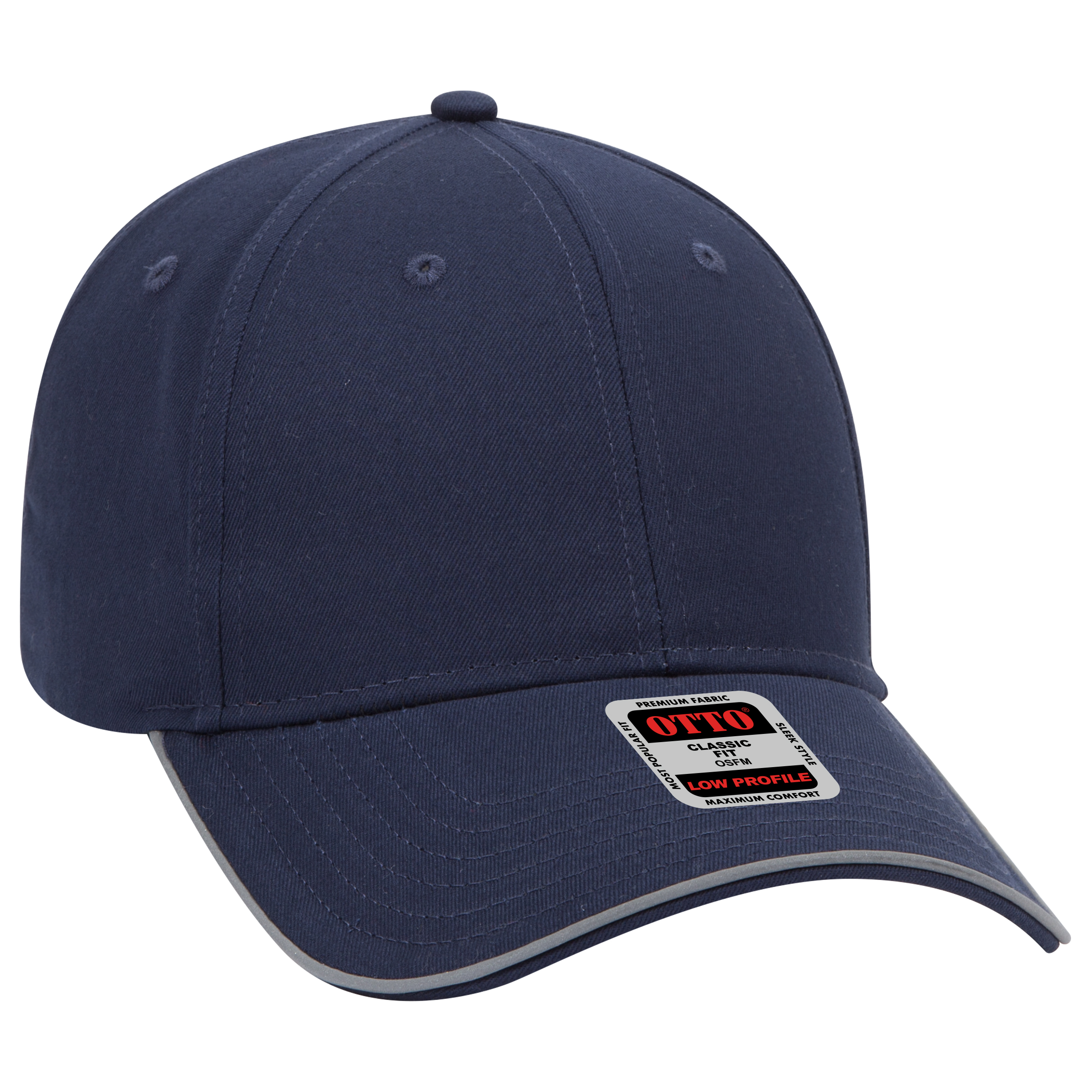 OTTO CAP® Reflective 6 Panel Low Profile Baseball Cap 6