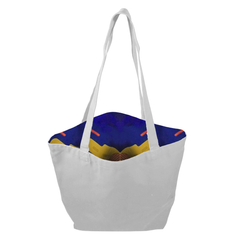 Reversible White Cotton Tote 3