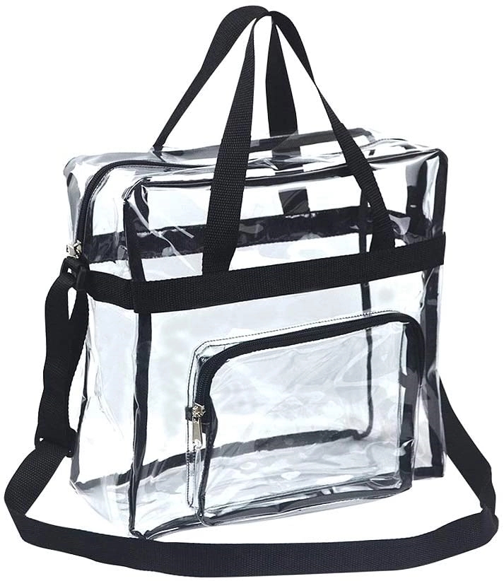 Clear Stadium Zipper Tote Bag 3