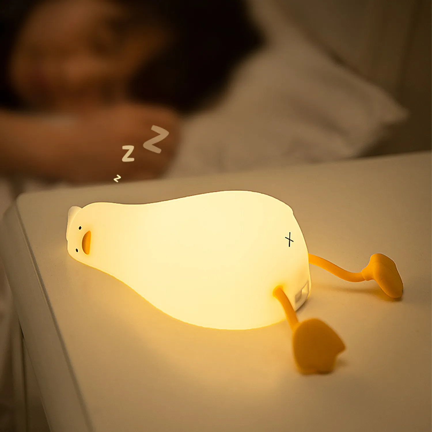 3 Level LED Lying Flat Duck Night Light 7