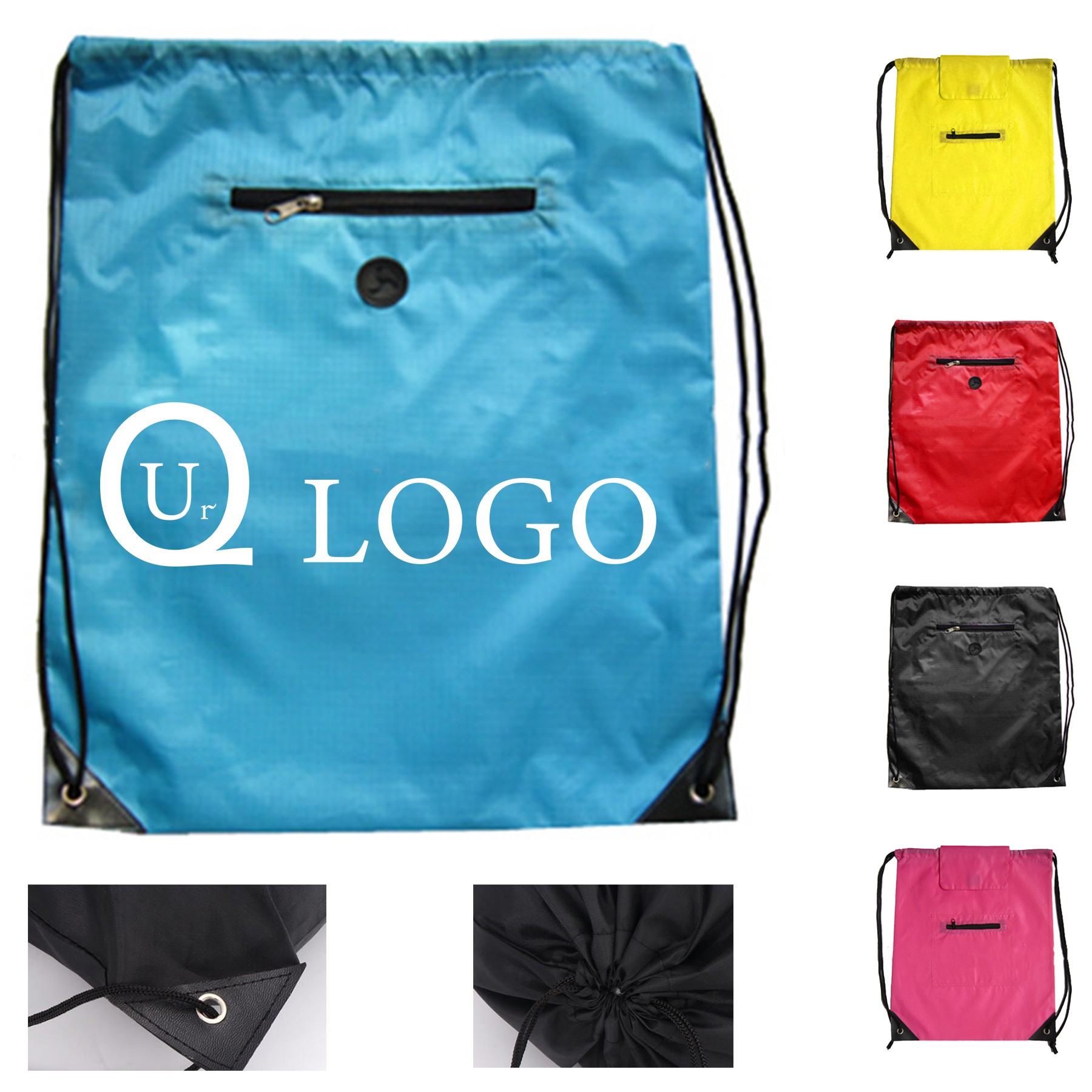 15X17.72 Inch Terylene Drawstring Backpack