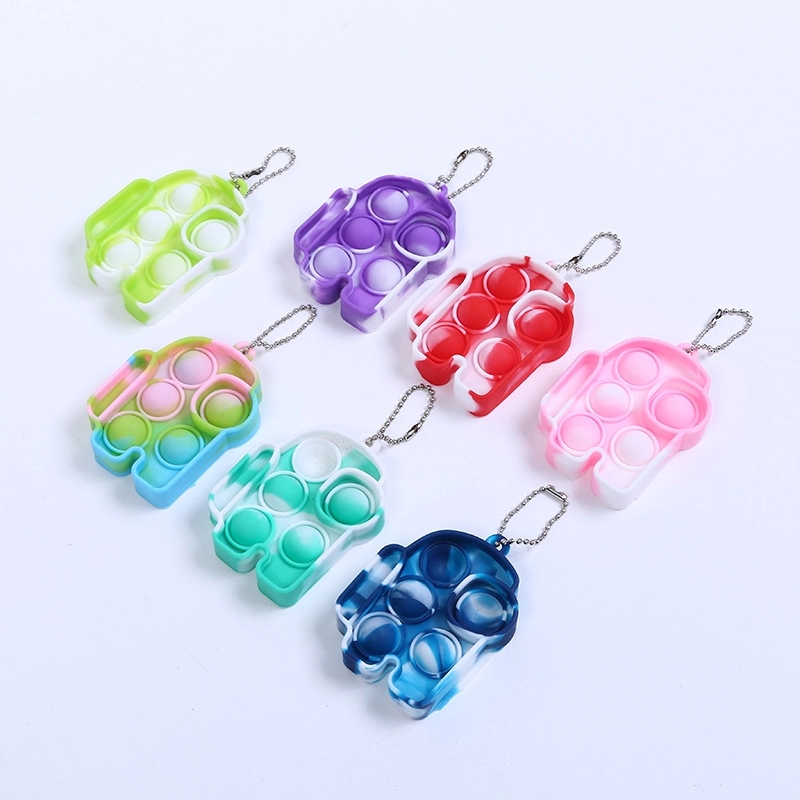 Push Bubble Fidget Sensory Toy With Buckle 1