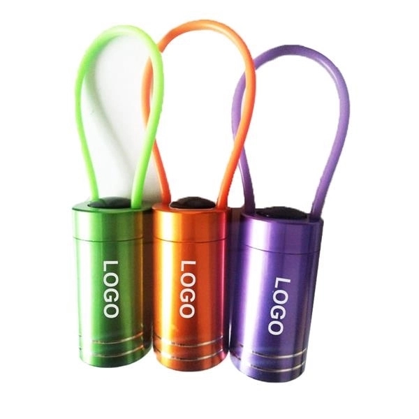 Glow in the Dark Aluminum LED Flashlight 1