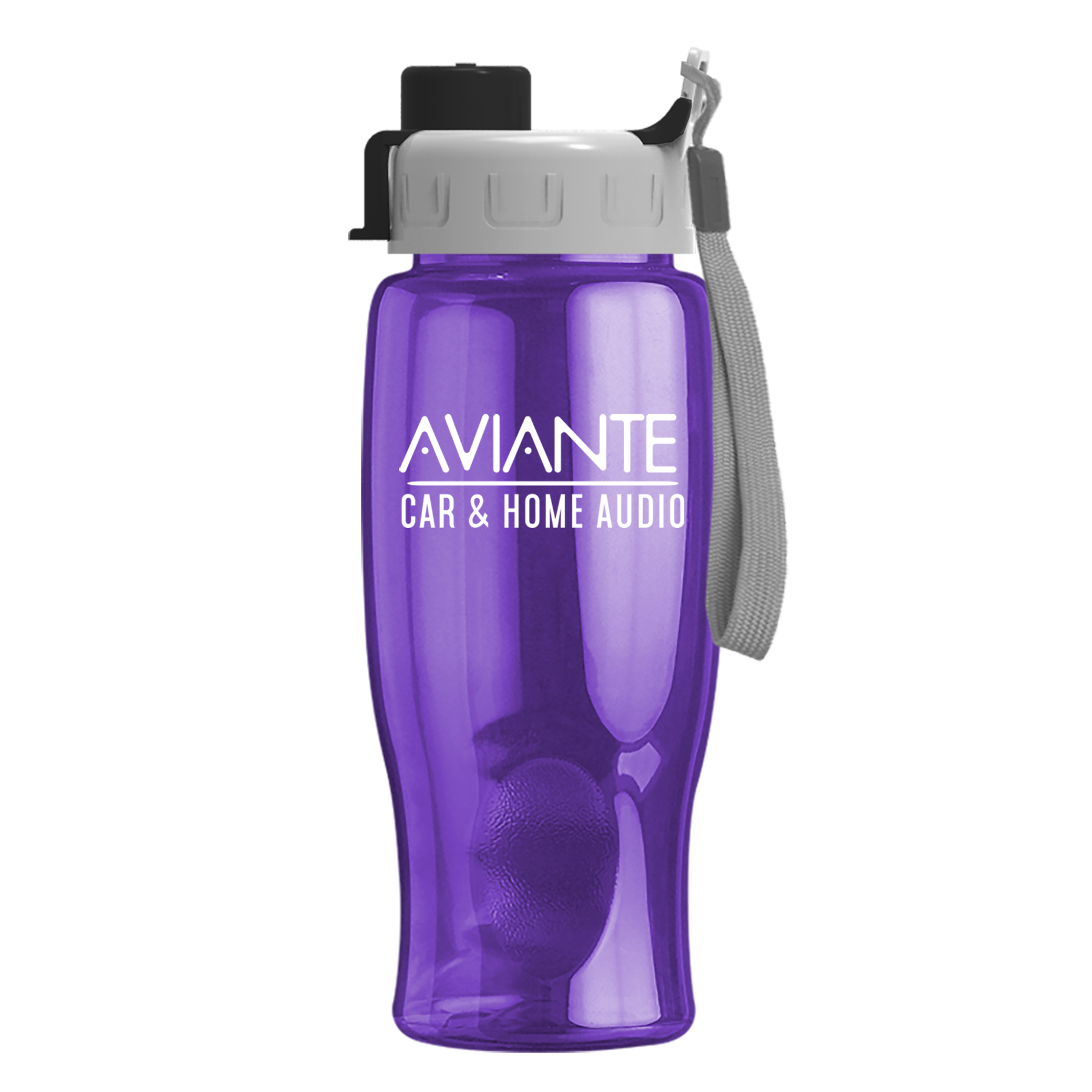 Poly-pure - 27 oz. Transparent Bottle with Quick Snap 19