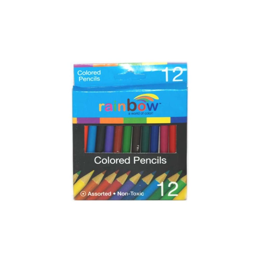 Mini Colored Pencils - 12 Pack Pre-Sharpened 1
