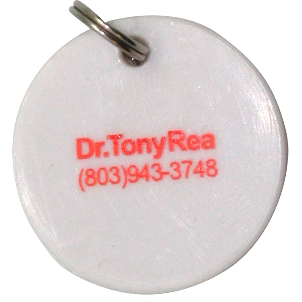Key Tag Keyring Round