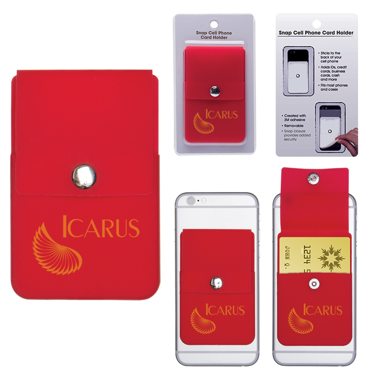 Snap Cell Phone Card Holder w/Packaging 6
