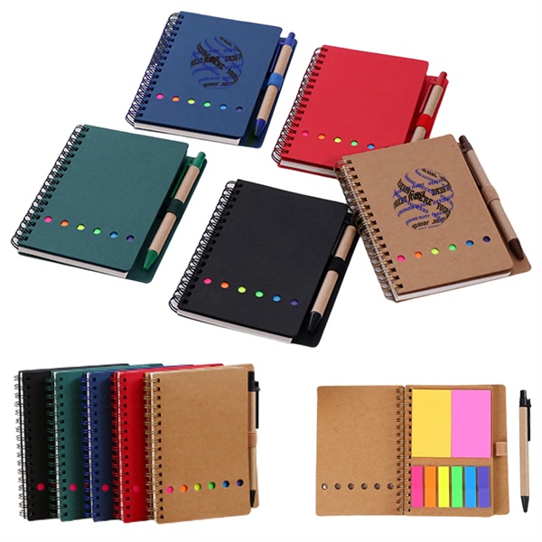 Full Color Spiral Notepad with Pen 2