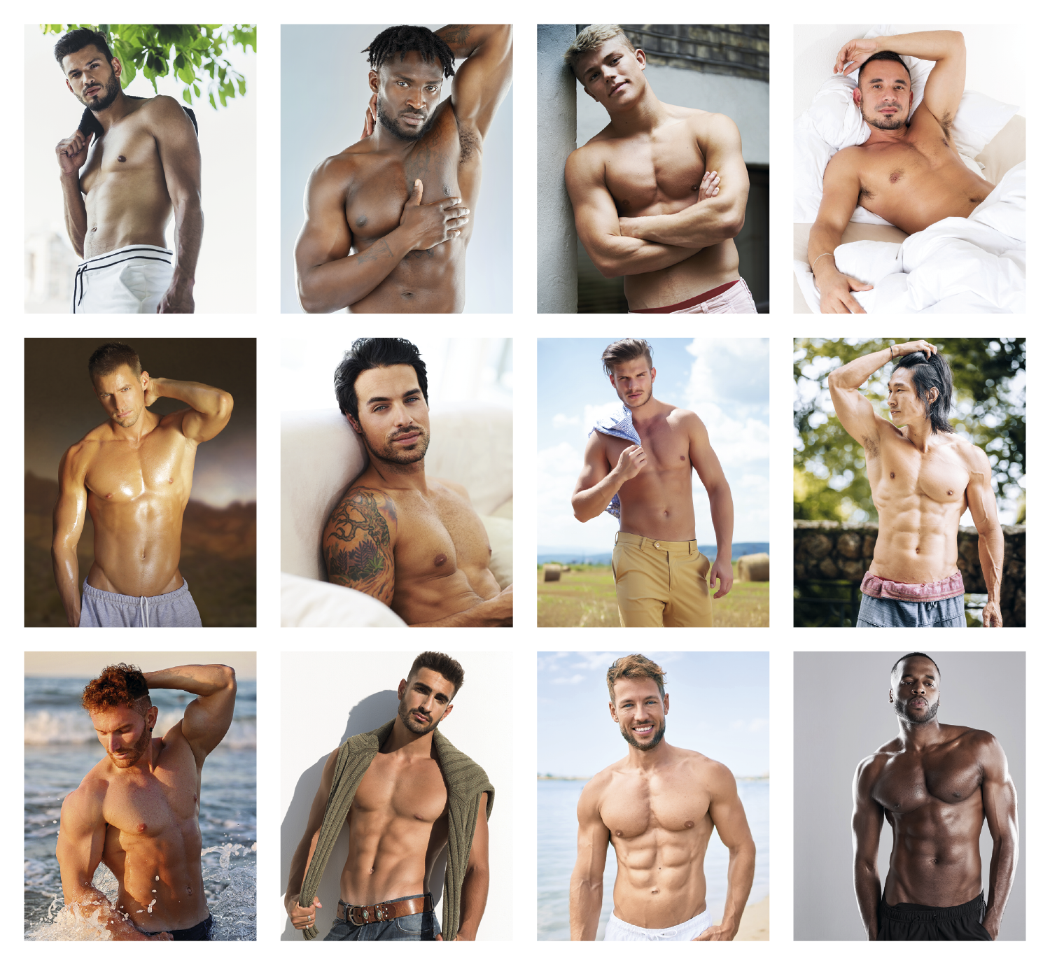 Triumph® Calendars Press-N-Stick Male Call Calendar 40