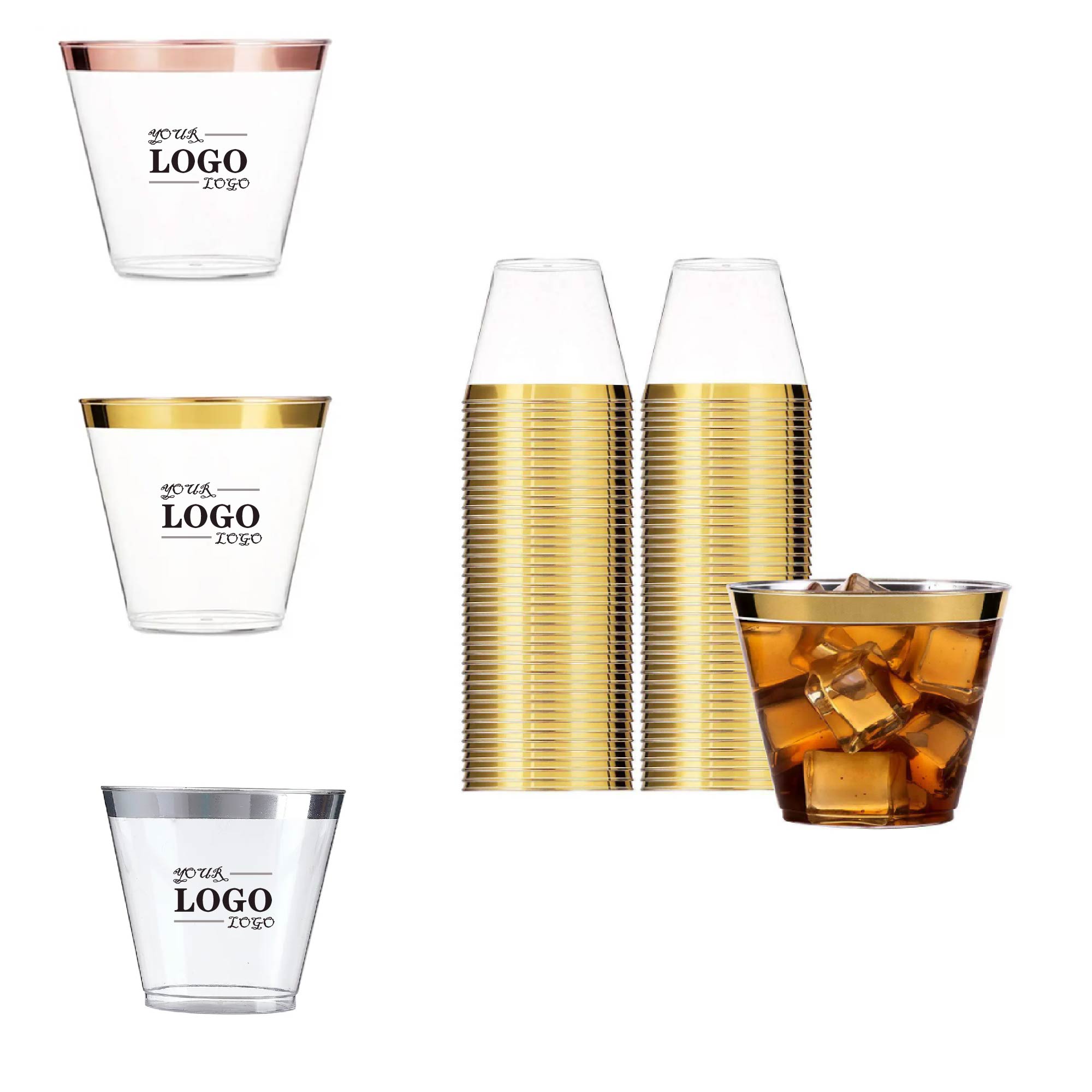 MOQ 20 pcs Elegant Plastic Cups 2