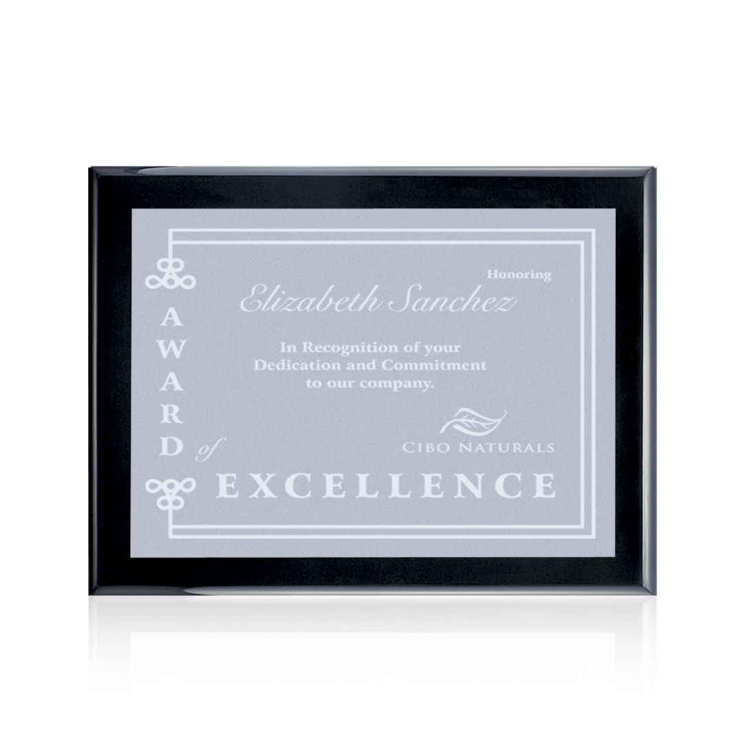 Oakleigh/Warden Plaque - Black Finish 6