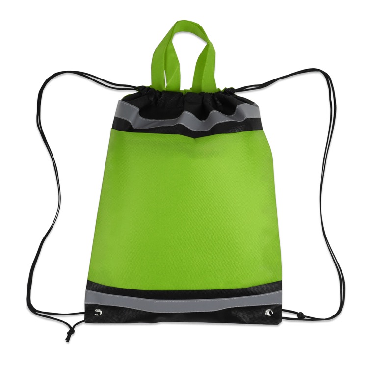 Reflective Non-Woven Drawstring Backpack 3