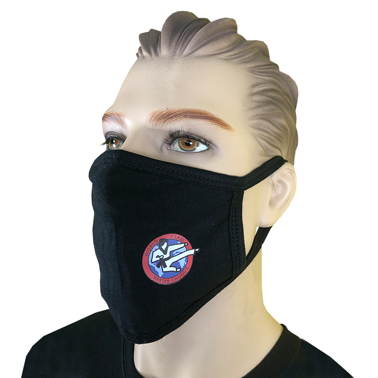 Cotton 2-ply Mask (Full Color Logo), Adult Size 1