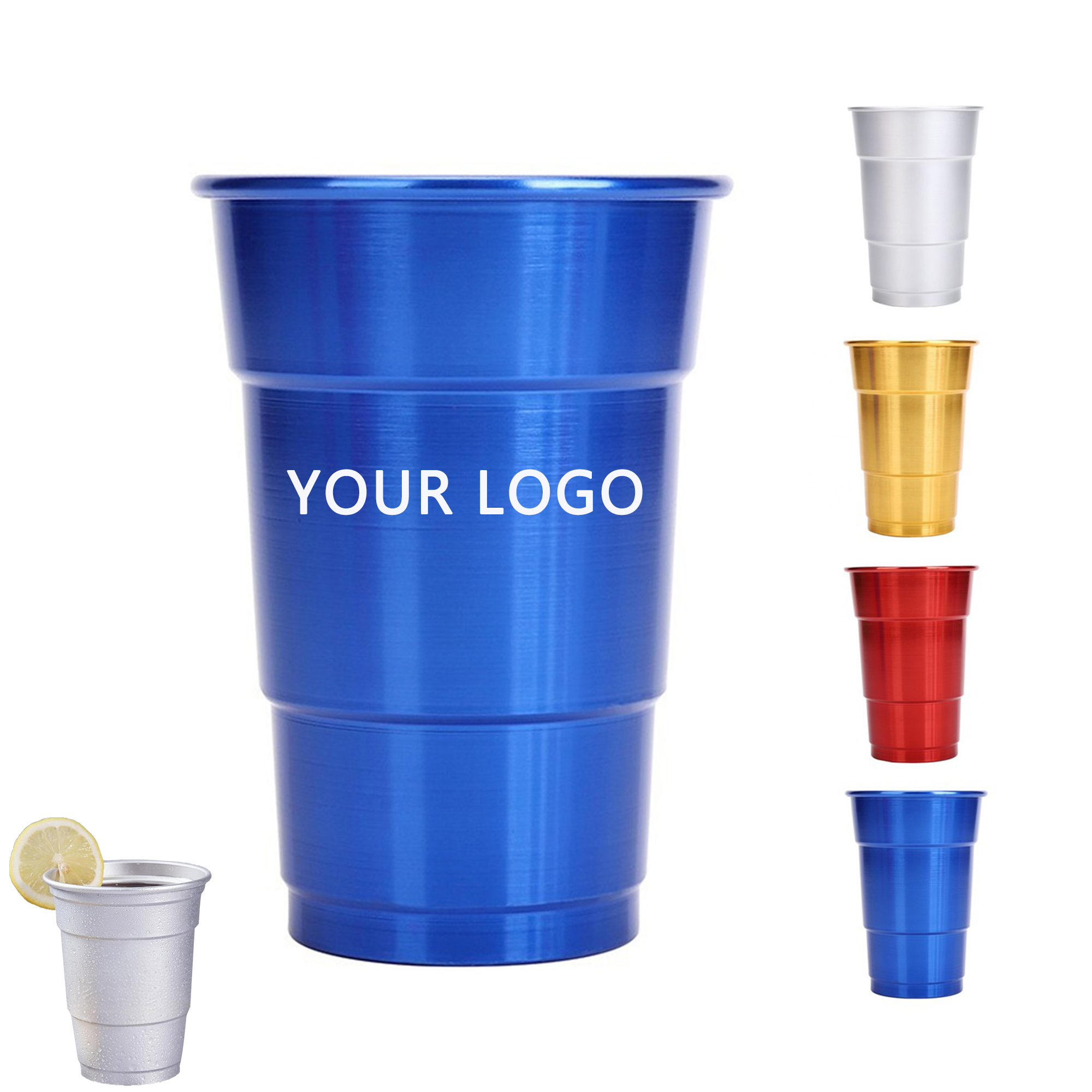 16 Oz Aluminum Metal Drinking Cup Party Outdoor 4