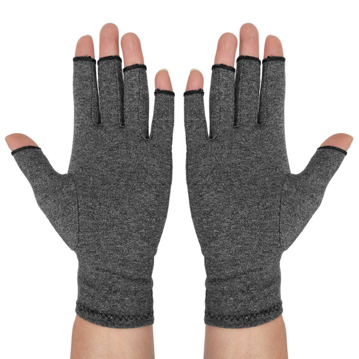 Breathable Cotton Compression Half Finger Gloves 7
