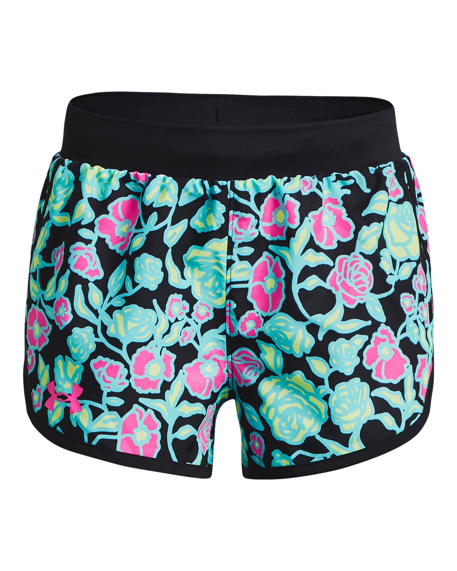 UA Fly-By Printed Girls' Shorts 9