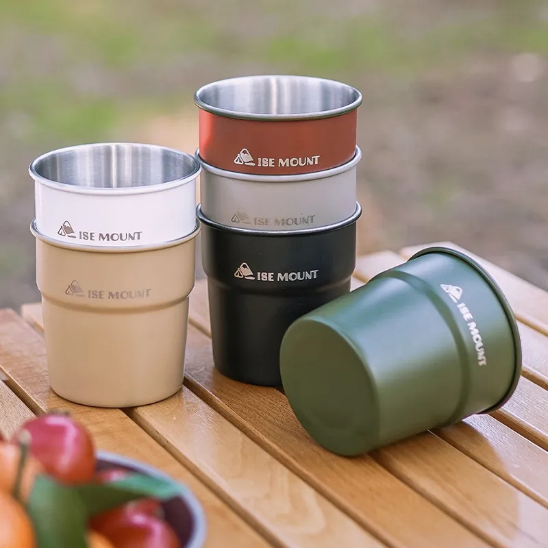 10OZ Stainless Steel Camping Cups 2