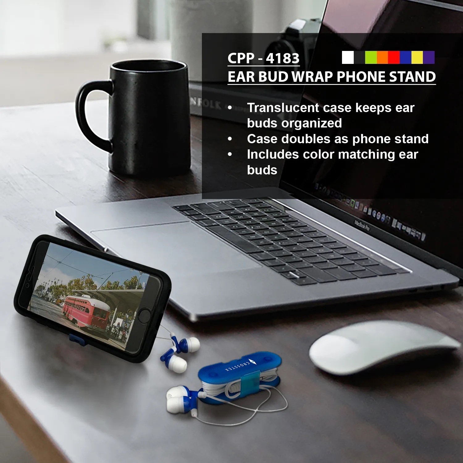 Ear Bud Wrap Phone Stand 5