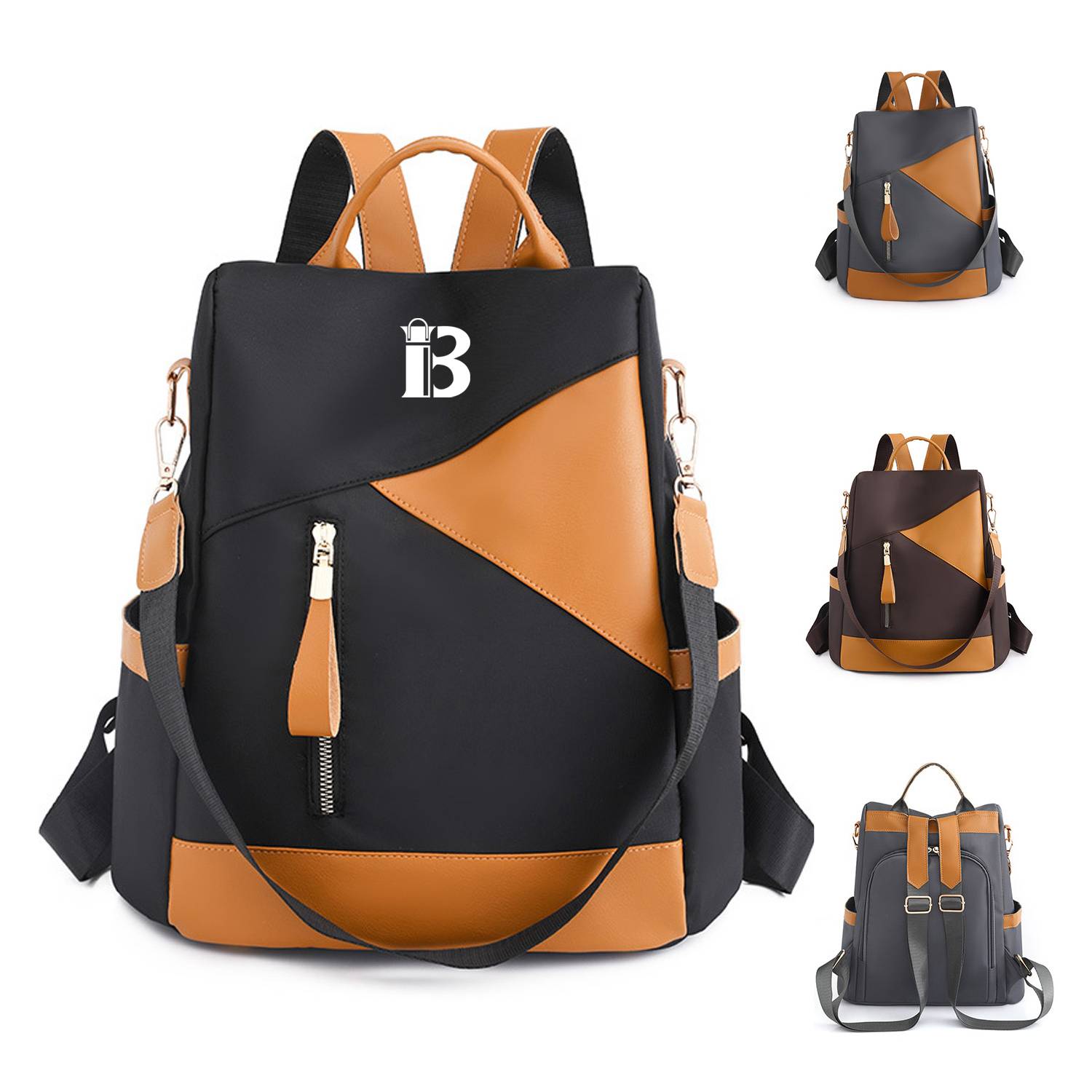 Fashion collides with color outdoor Oxford cloth backpack 2