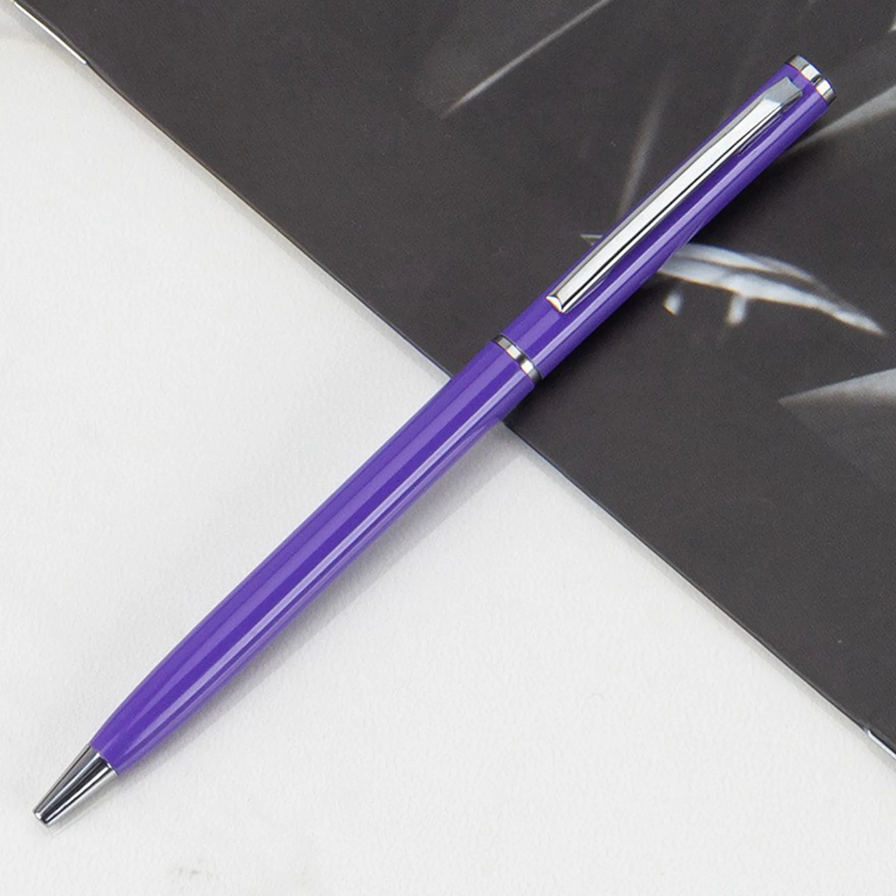 Metal Twist Slim Ballpoint Pen 15