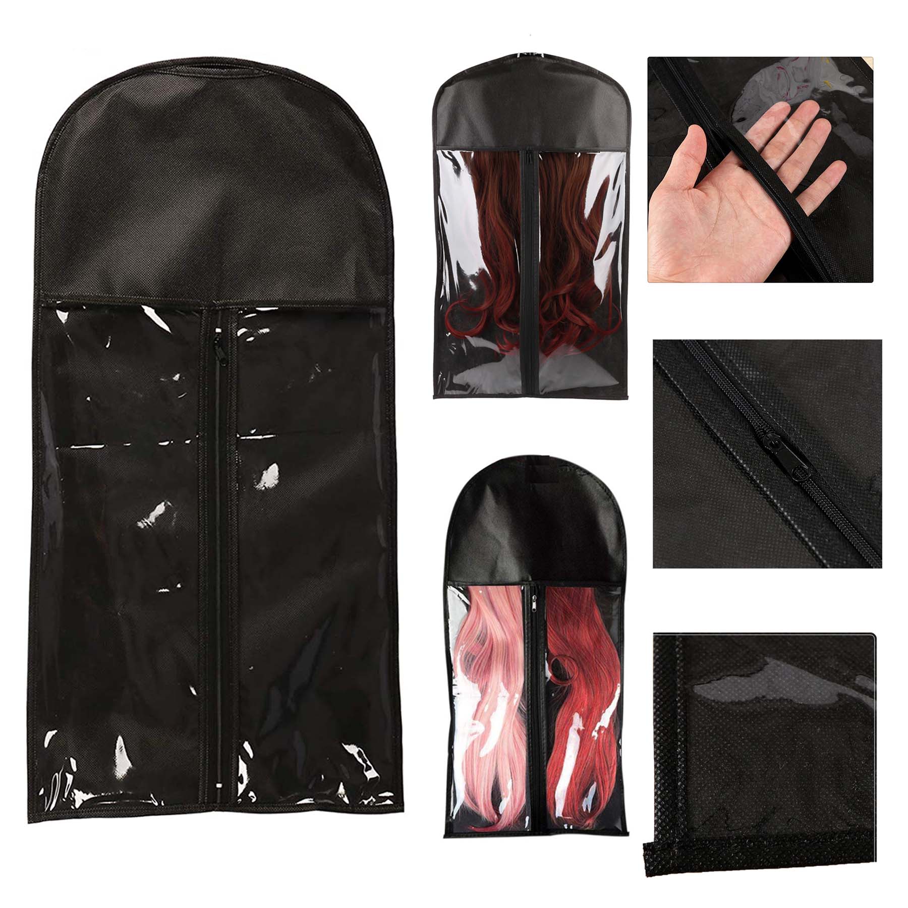 DustproofWig Storage Bag Antidust Clothes Bag with Zipper 1