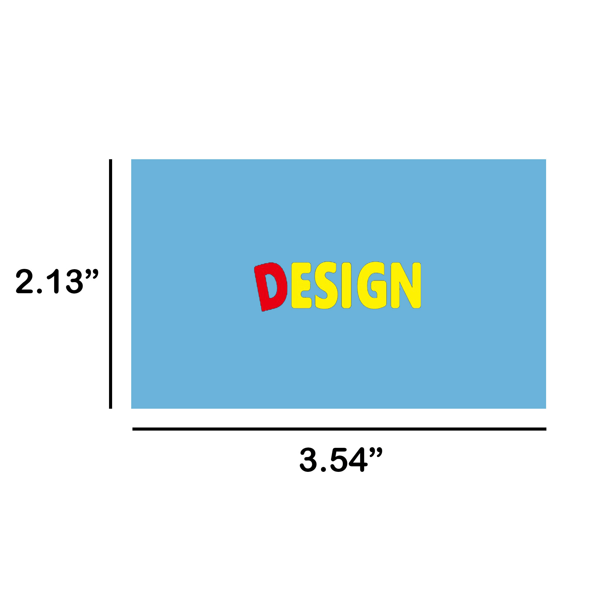 MOQ500 Customized UV Print 3.5" X 2" Business Cards 2